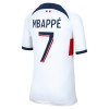 Virallinen pelipaita Paris Saint-Germain Mbappé 7 Vieras 2023-24 Lyhythihainen - Naisten